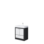 AURA 30″ Freestanding Antrachite White Color with Solid Surface Top
