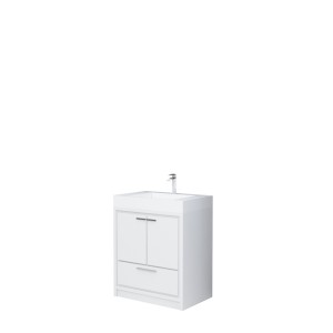 AURA 36″ Freestanding AntrachiteWhite Color with Solid Surface Top