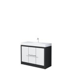 AURA 48″ Freestanding Antrachite White Color with Solid Surface Top