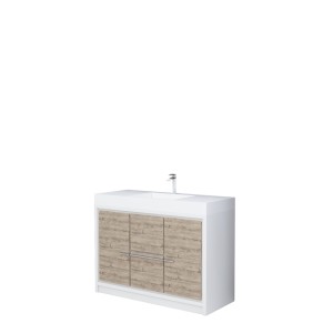 Queen 60 Full Sonoma Wall Mount Double Sink Modern Bathroom Vanity