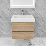 Queen 24" Full Sonoma Wall Mount Single Sink Modern Bathroom Vanity