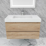 Queen 36" Full Sonoma Wall Mount Single Sink Modern Bathroom Vanity