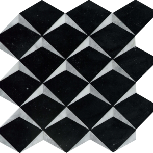 Bizou Mosaic 13x13" Shower Wall