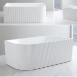 60" Glossy Space Solution Bath Tub with decorative pattern