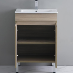 24" Freestanding Vanity Oak finish