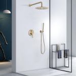 Shower Set Round Brushed Nickel