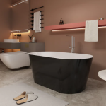 67" Freestanding Soaking Bathtub Acrylic