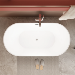 67" Freestanding Soaking Bathtub Acrylic