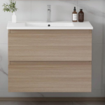 24" Wall Mount Vanity Oak