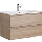 30" Wall Mount Vanity Oak