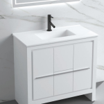 36" Freestanding Vanity Glossy White