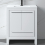 24" Freestanding Vanity Glossy White