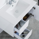 24" Wall Mount Vanity White