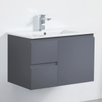 30" Wall Mount Vanity Glossy Gray