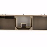 Linear 72IN Double Vanity Whitewashed Walnut