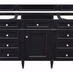 Brittany 60IN Single Vanity Cabinet Black Onyx