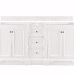 De Soto 72IN Double Vanity Cabinet Bright White