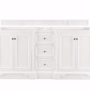 De Soto 72IN Double Vanity Cabinet Bright White