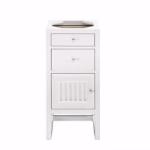 Athens 15IN Base Cabinet Only w/ Drawers & Left Door Glossy White