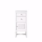 Athens 15IN Base Cabinet w/ Drawers and Right Door Glossy White w/ 3 CM Arctic Fall Solid Surface Top
