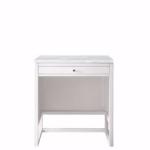 Athens 30IN Countertop Unit Glossy White w/ 3 CM Arctic Fall Solid Surface Top