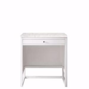 Athens 30IN Countertop Unit Glossy White w/ 3 CM Eternal Jasmine Pearl Silestone Top