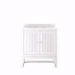 Athens 30IN Single Vanity Cabinet Glossy White
