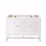 Athens 48IN Single Vanity Cabinet Glossy White