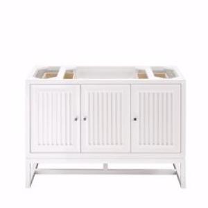Athens 48IN Single Vanity Cabinet Glossy White