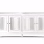 Athens 72IN Double Vanity Cabinet Glossy White