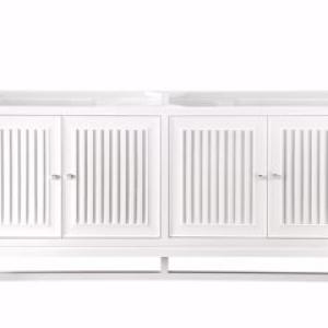 Athens 72IN Double Vanity Cabinet Glossy White