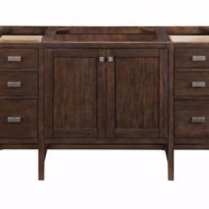 Addison 60IN Single Vanity Mid-Century Acacia w/ 3 CM Eternal Jasmine Pearl Silestone Top