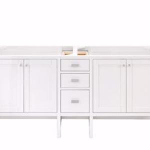 Addison 72IN Double Vanity Cabinet Glossy White
