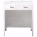Addison 30IN Countertop Unit Glossy White w/ 3 CM Arctic Fall Solid Surface Top