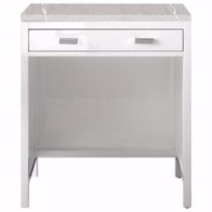 Addison 30IN Countertop Unit Glossy White w/ 3 CM Eternal Serena Top