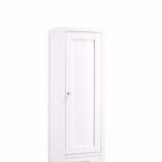 Addison 12IN D Petite Tower Hutch - Right Glossy White
