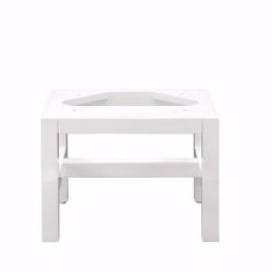 Addison 12IN Wooden Stand for Petite Tower Hutch Glossy White