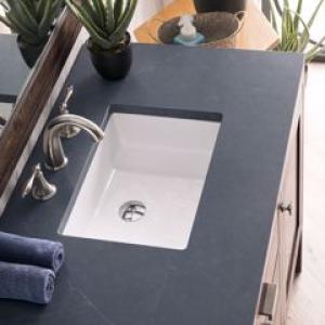 Addison 36IN Single Vanity Mid-Century Acacia w/ 3 CM Charcoal Soapstone Silestone Top