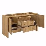 Hudson 60IN Single Vanity Cabinet Light Natural Oak