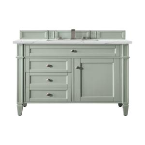 Brittany 36IN Single Vanity Sage Green w/ 3 CM Ethereal Noctis Silestone Top