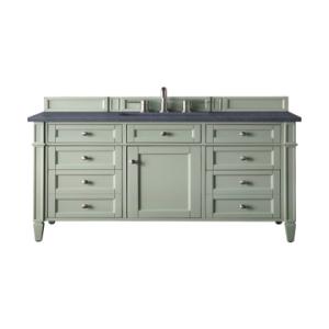 Brittany 48IN Single Vanity Sage Green w/ 3 CM Charcoal Soapstone Silestone Top