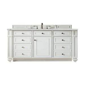 Bristol 48IN Single Vanity Bright White w/ 3 CM Ethereal Noctis Silestone Top