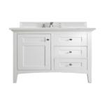 Palisades 36IN Single Vanity Bright White w/ 3 CM Ethereal Noctis Silestone Top