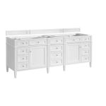 Brittany 84IN Double Vanity in Bright White