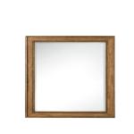 Bristol 29IN Rectangular Mirror Saddle Brown