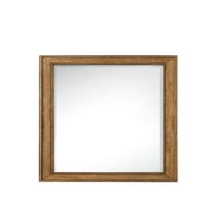 Bristol 29IN Rectangular Mirror Saddle Brown