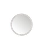Callie 30IN Round Mirror White Mother of Pearl