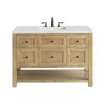 Breckenridge 48IN Single Vanity Light Natural Oak w/ 3 CM Ethereal Noctis Top