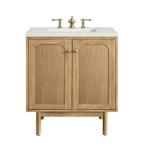 Laurent 30IN Single Vanity Light Natural Oak w/ 3 CM Lime Delight Top