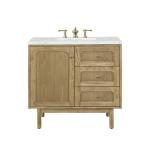 Laurent 36IN Single Vanity Light Natural Oak w/ 3 CM Ethereal Noctis Top